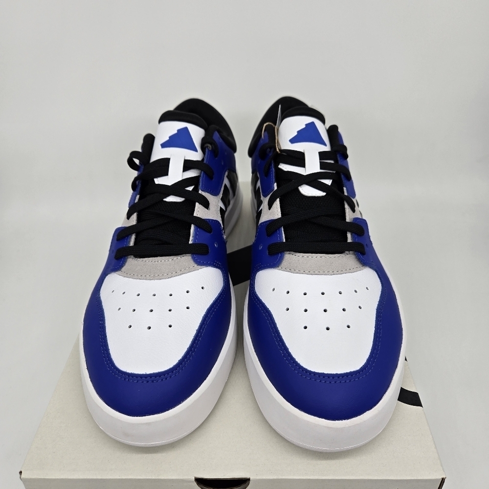 New adidas Court 24 'White Black Semi Lucid Blue' Men's Shoes Size 12.5 - Picture 2 of 8